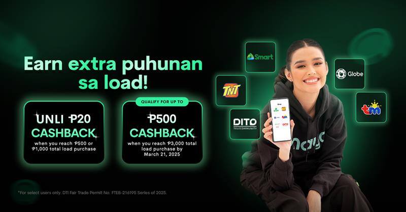 Unli P20 cashback on load!