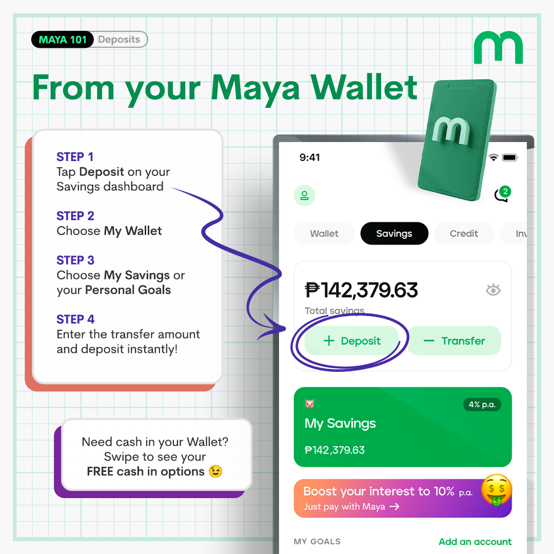 How to deposit to Maya Savings