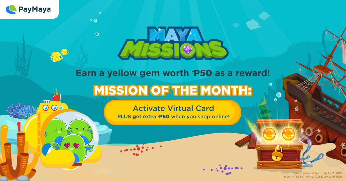 PayMaya Deals Virtual Card and Shop Online July 2019