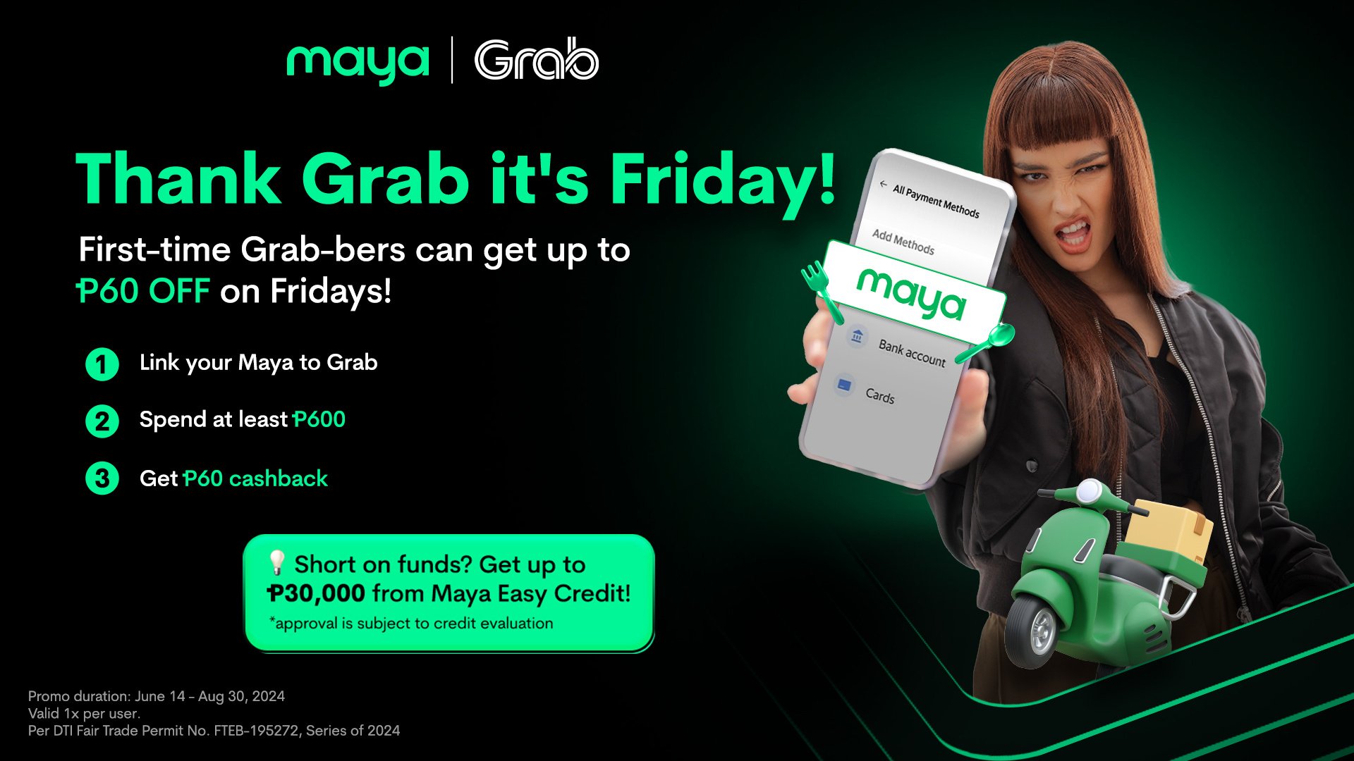 Get ₱60 OFF on Grab every Friday! 