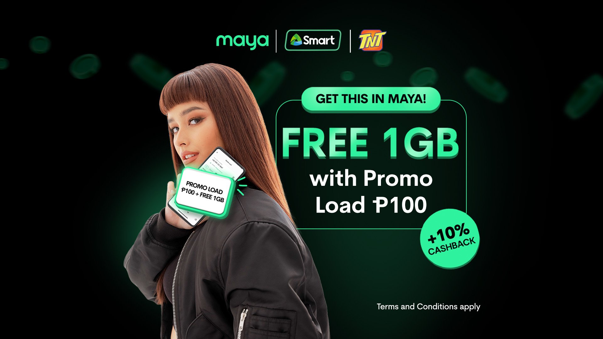 Exclusive freebies on Smart or TNT Promo Load P100 + 1GB!