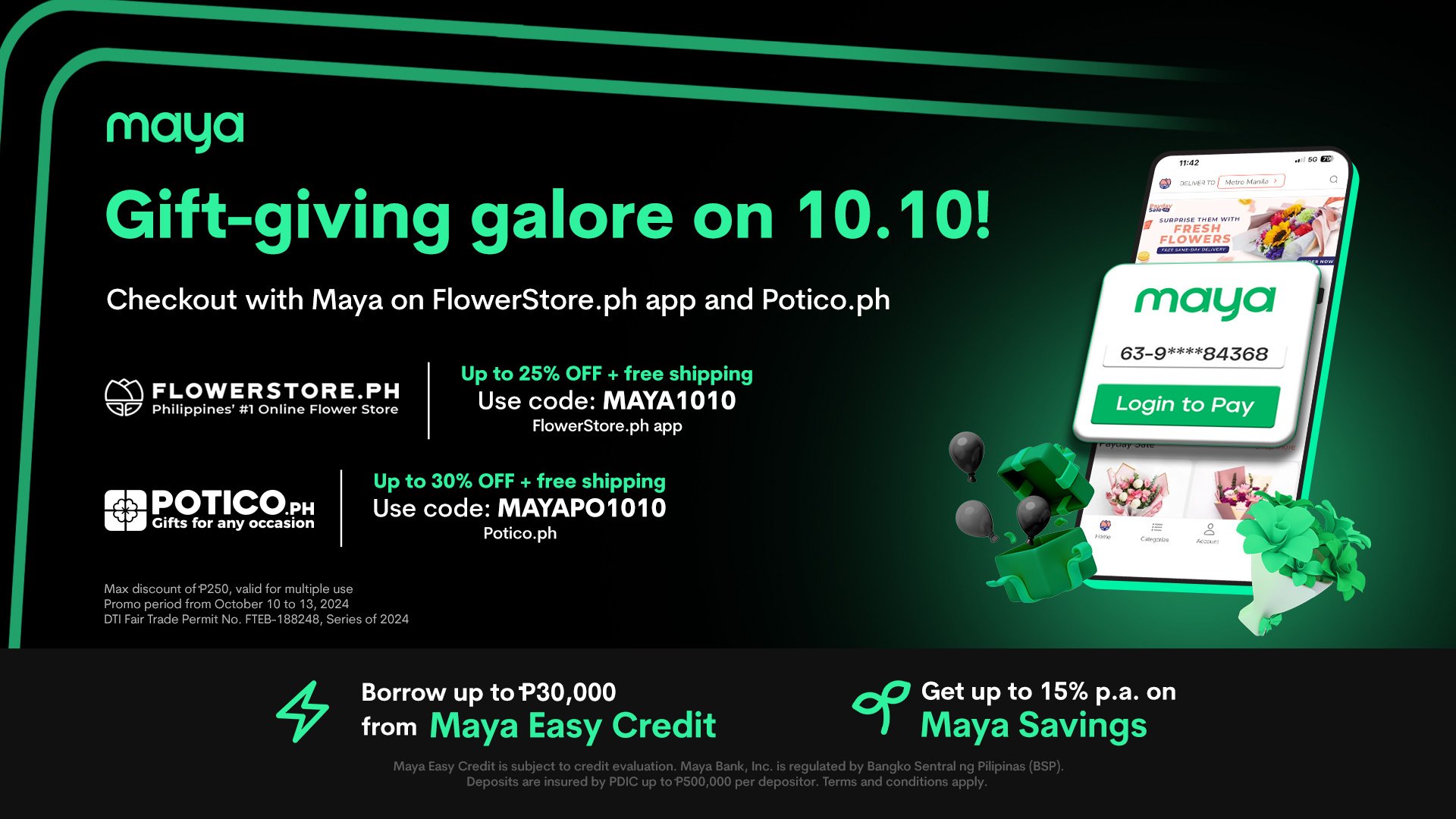 031024_Maya_NL_FlowerStore.ph 10.10 Grand Sale KV Deals 1920 x 1080