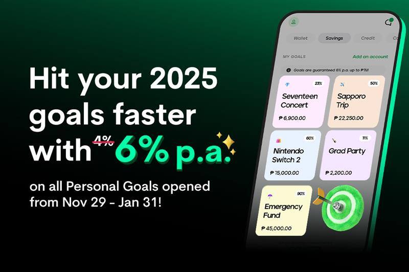 Limited time only! Enjoy 6% p.a. on your Personal Goals